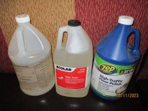 (3) Gallon jugs of dishwasher  detergent plus