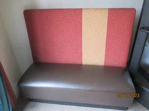 Single extra high back booth bench seat