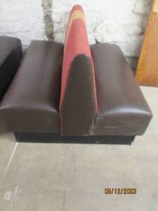 Beautiful high back dual booth seat.