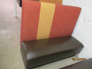 Single extra high back booth bench seat