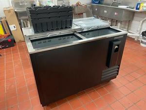 Working NSF Beer Cooler, ready to use.  50 wide, 26.5 deep and 3 feet tall