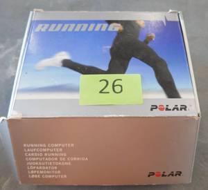 lot 26 image: Polar RS200 running watch to track heart rate and distance