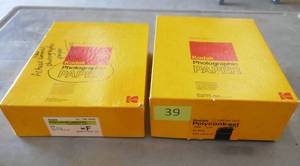 lot 39 image: 2 full boxes of Kodak photo paper were kept in a dark closet