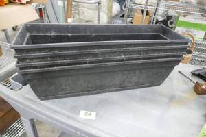 lot 84 image: 4 planter boxes 23 inches long x 6 wide