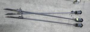 lot 88 image: 3 all steel tiki torches