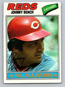lot 55 image: Johnny Bench 3 Card Lot - 1977, 1978, 1979 Topps Baseball
