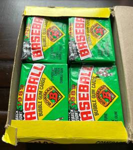 lot 72 image: 1989 Bowman Baseball Wax Box, 26 Packs - Ken Griffey Jr. Rookie Card