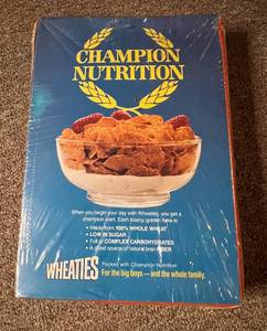 lot 20A image: 1989 Michael Jordan Wheaties Box With Poster Basketball