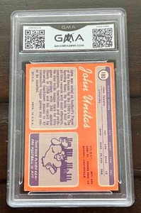 lot 3C image: John Unitas 1970 Topps #180 Graded GMA 4.5 Football Card