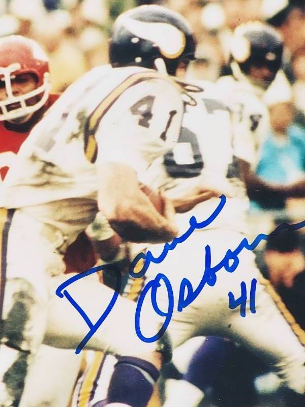 Vikings Dave Osborn signed 8x10 w/COA