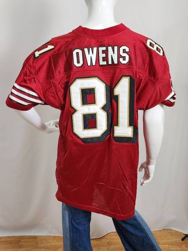 San Francisco 49ers WR Great 'Terrell Owens' Football Jersey Adult Size XL, 30 Years of Sports Collectables & Memorabilia Part II