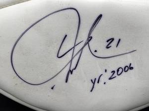 lot 24 image: Official NFL Wilson Football Autographed by San Diego Chargers RB LaDainian Tomlinson No COA