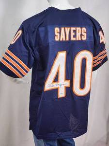 lot 30 image: Chicago Bears Great RB Gale Sayers Autographed Jersey with COA
