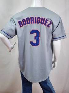 lot 90 image: MLB Texas Rangers Catcher Alex Rodriquez Baseball Jersey