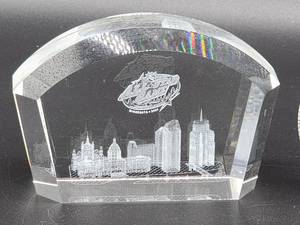 lot 98 image: (2) Glass NHL Minnesota Collectors Items