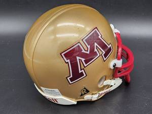 lot 228 image: University of Minnesota Golden Gophers Riddell Mini Helmet