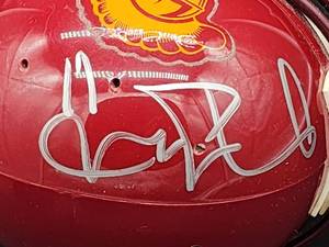 lot 217 image: University of Southern California Riddell Mini Helmet Autographed by Matt Leinart No COA