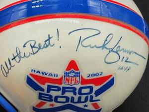 lot 192 image: Autographed Riddell Mini Helmet by Oakland Raiders Great Rich Gannon No COA