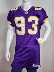 lot 15 image: Former Minnesota Viking Great Kevin Williams Game Worn Autographed Jersey No COA