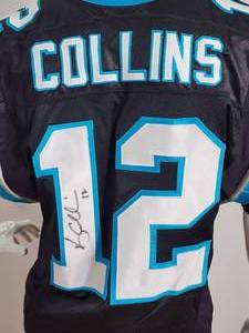 lot 200 image: Carolina Panthers QB Kerry Collins Autographed Jersey No COA