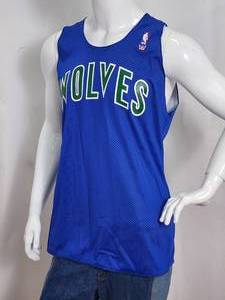 lot 139 image: NBA Minnesota Timberwolves Inaugural Authentic Reversable Practice Basketball Jersey