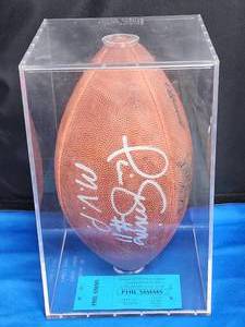 lot 41 image: New York Giants QB HOFer Phil Simms Autographed Official NFL Football No COA