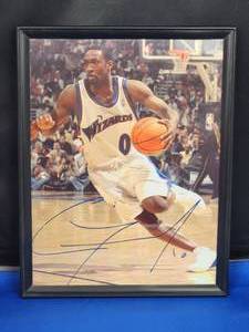 lot 204 image: NBA Washington Wizards Great Gilbert Arenas Autographed Photocopy of His Picture No COA