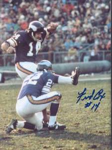lot 152 image: Former Minnesota Vikings Great (1963-75) Fred Fox  Autographed Photo No COA