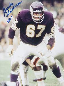 lot 135 image: Former Minnesota Vikings Great (1961-74) Grady Alderman  Autographed Photo No COA