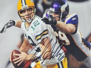 lot 196 image: Minnesota Vikings Sack Master Jared Allen Autographed Photo No COA