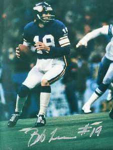 lot 133 image: Former Minnesota Vikings Great (1968-72 & 1975-78) Bob Lee Autographed Photo No COA