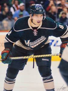 lot 123 image: Minnesota Wild Great Brent Burns Photo Taken by Professional Sports Photographer Walt Barry No COA