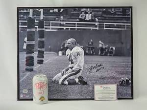 lot 184 image: Awesome New York Giants HOFer Great Y. A. Tittle Autographed Picture with COA