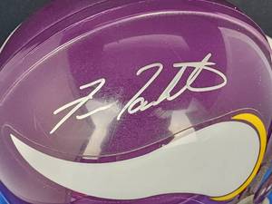 lot 163 image: Minnesota Vikings HOFer GreatFran Tarkenton Autographed Mini Helmet No COA