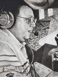 lot 31 image: WW Limited Edition 36 Autographed Lithograph by The Artist Terrence Fogerty and The Minnesota North Stars Sportscaster Al Shaver