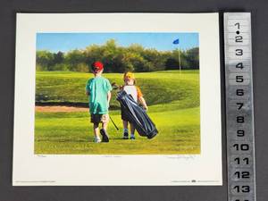 lot 211 image: LK Limited Edition 45500 Terrence Fogarty Paper Gicle of Short Game with COA WW