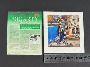 lot 212 image: WW Limited Edition 5200 Terrence Fogarty Paper Gicle of Black or White with COA LK
