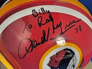 lot 198 image: Riddell Mini Helmet Autographed by Washington Redskins Great Derrell Green No COA