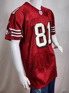 lot 272 image: San Francisco 49ers WR Great Terrell Owens Football Jersey Adult Size XL