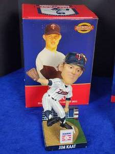 lot 253 image: (3) Assorted Minnesota Twins Bobbleheads