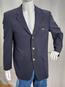 lot 285 image: 2002 Winter Olympics Mens Dress Coat Mens Size L with (4) Ties
