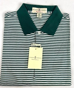 lot 61 image: Fairway & Greene and Page & Tuttle Striped Golf Shirts - Mens Size Large
