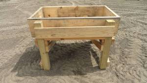 Raised Garden Box, Yellow Pine - 48 wide x 28 Long x 33 High