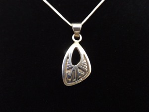 lot 27 image: .925 Sterling Silver Native Symbol Pendant Necklace