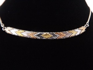 lot 29 image: .925 Sterling Silver Multi Tone Necklace