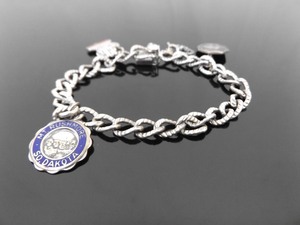 lot 32 image: .925 Sterling Silver Charm Bracelet
