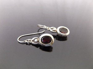 lot 85 image: .925 Sterling Silver Amethyst Dangle Hook Earrings