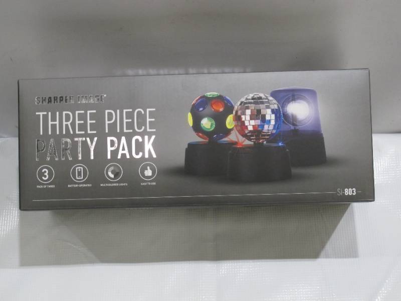 lot 920 image: Sharper Image SI-803 Party Pack Mini Disco Light Set - 3 Lights