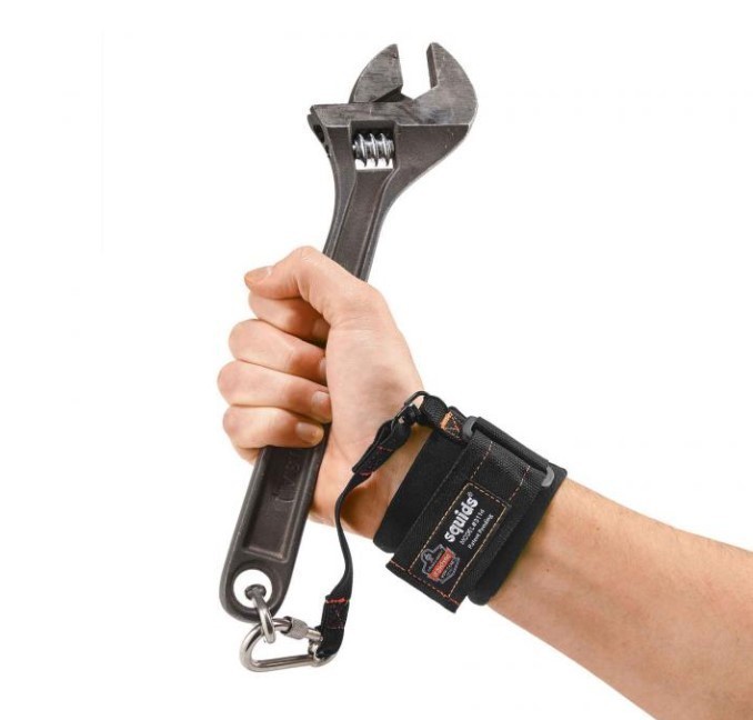 lot 805 image: NEW 2 Pack of Ergodyne Squids 3114 Pull-On Wrist Tool Lanyard - Carabiner - 3lbs