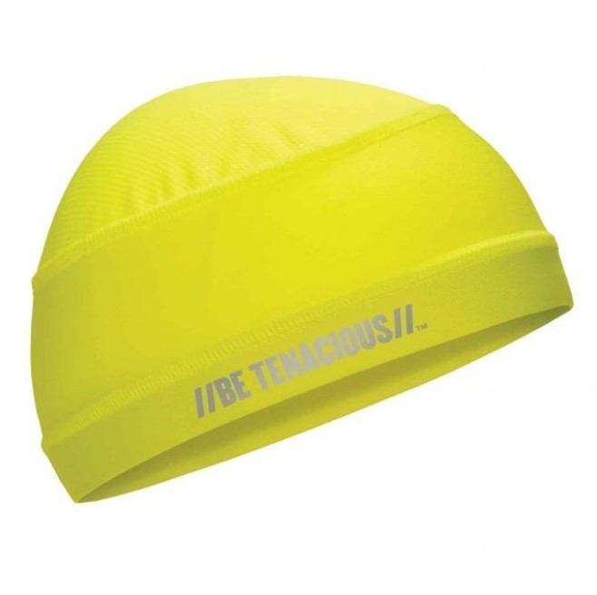 lot 888 image: NEW 2 Pack of Chill-Its 6632 Cooling Skull Cap - Performance Knit Blue and Yellow